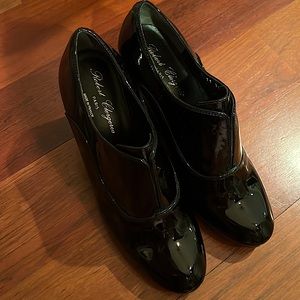 Robert Clergerie TREVOR patent leather ankle boot block heels